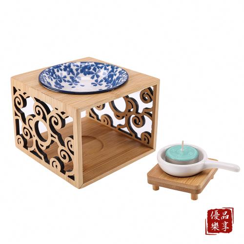 【雨揚珍品】天然竹座香氛薰燈
