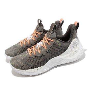 Under Armour 籃球鞋 Curry 10 男鞋 灰 潑墨 運動鞋 Treasure Island UA 3025623101