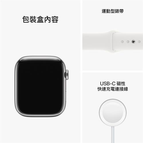 Apple Watch S8 GPS 45mm 鋁金屬錶殼+運動錶帶|Apple Watch S8|ETMall