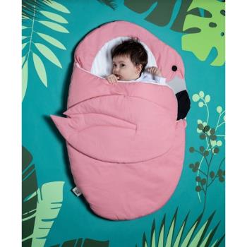 西班牙BabyBites鯊魚咬一口嬰幼兒多功能睡袋-紅鶴造型