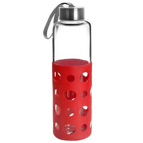 【IBILI】Lake矽膠套玻璃水壺(紅550ml)