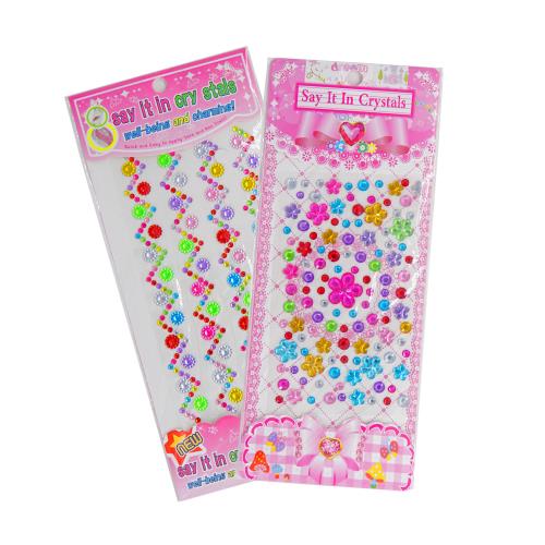 Colorland-8張入-公主閃鑽貼紙 水鑽立體寶石貼紙 裝飾貼紙