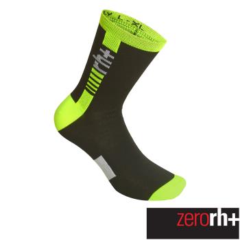 ZeroRH+ 義大利美麗諾羊毛15cm高筒運動襪(螢光綠) ICX9188_96A