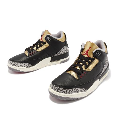 Nike Wmns Air Jordan 3 Retro 女鞋男鞋黑金Black Gold 喬丹3代CK9246