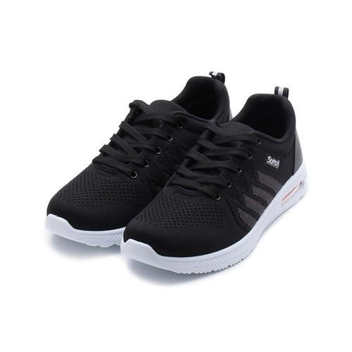 SARTORI 綁帶飛織休閒鞋 黑 男鞋 鞋全家福