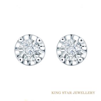 King Star 光環18K金鑽石耳環