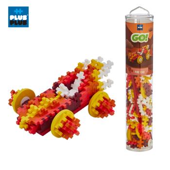 【++Plus-Plus 加加積木】MINI小顆粒-彩虹系列 200PCS - 車系列(火焰)
