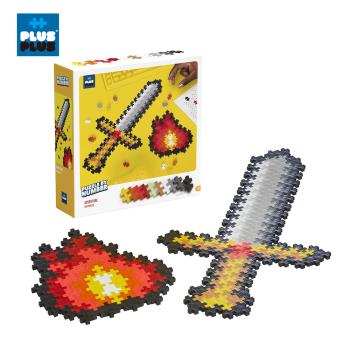 【++Plus-Plus 加加積木】小顆粒 拼圖系列-烈焰之劍 250pcs