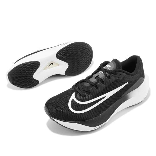 Nike 慢跑鞋Zoom Fly 5 男鞋黑白輕量回彈路跑馬拉松運動鞋DM8968-001