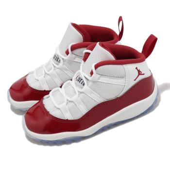 Nike Jordan 11 Retro TD 童鞋 小童 櫻桃紅 白 Cherry 11代 AJ11 378040-116