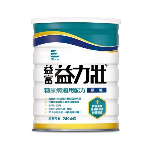 【益富】 益力壯糖尿病適用配方 (原味) 750g/罐 (奶素)