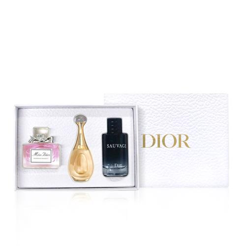 Dior 迪奧香氛臻選禮盒(真我香氛5ml+花樣淡香水5ml+曠野之心10ml)|會員