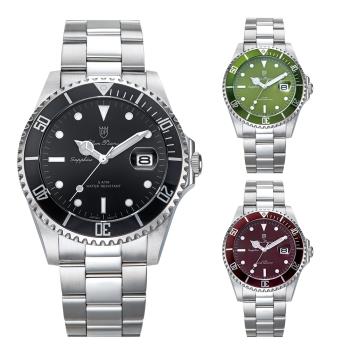 【Olym Pianus 奧柏 】水鬼款 陶瓷運動潛水男士腕錶 (89983GS) 黑色/棕色/綠色 多色可選