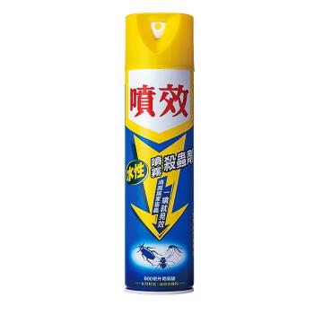 【噴效】600ml 水性 殺蟲劑(蟑螂/蒼蠅/蚊子 噴霧罐 臺灣製)4入組