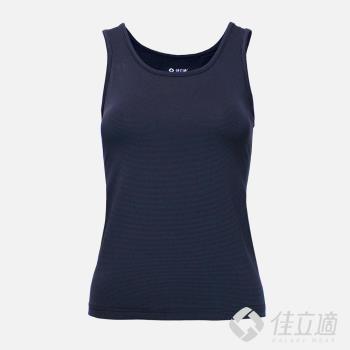 佳立適-升溫蓄熱保暖衣-石墨烯系列-女背心-藍色(採用3M吸濕快排)