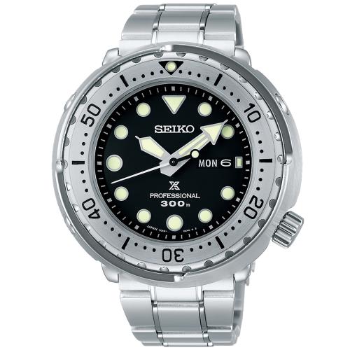 SEIKO精工 PROSPEX 鮪魚罐頭 旋轉錶圈 潛水腕錶 7C46-0AN0S/S23633J1