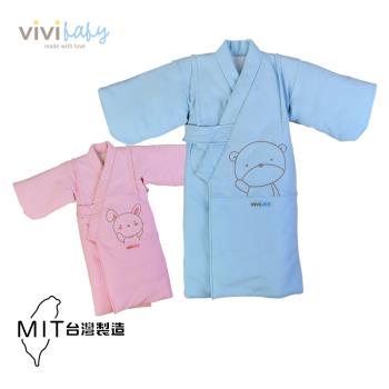 【VIVIBABY】100%純棉 嬰幼兒服飾 鋪棉和服 絨毛和服
