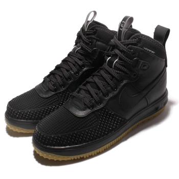 Nike 靴子 Lunar Force 1 Duckboot 黑 防潑水 獵鴨靴 男鞋 805899-003