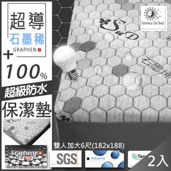 QIDINA 台灣製高品質超導石墨稀抗靜電防水保潔墊/石磨稀保潔墊 CH-H*2(6尺)
