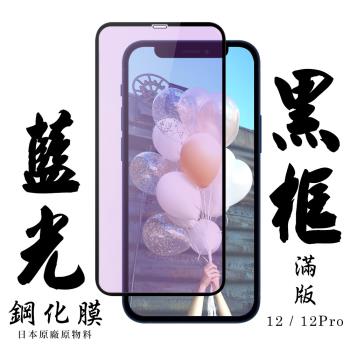 IPhone 12 IPhone 12 PRO 保護貼 日本AGC滿版黑框藍光鋼化膜