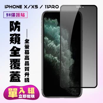 IPhone X IPhone XS IPhone 11 PRO 保護貼 滿版黑框防窺手機保護貼