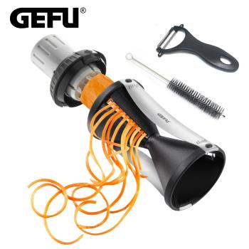 【德國GEFU】螺旋蔬果刨絲器(附贈清潔刷/削皮器)