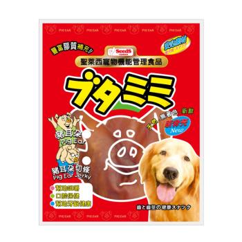 SEEDS聖萊西-寵物機能管理食品-豬耳朵切條 100g X5包組(PEC-100)(下標數量2+贈神仙磚)