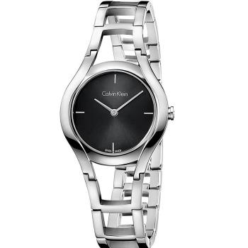 Calvin Klein 幻影女人心時尚優質腕錶-黑面-K6R23121