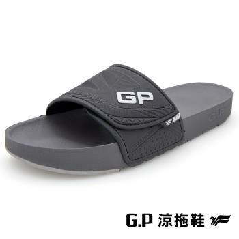 G.P 男款防水運動舒適可調整式拖鞋G2288M-灰色(SIZE:M-XXL 共四色) GP