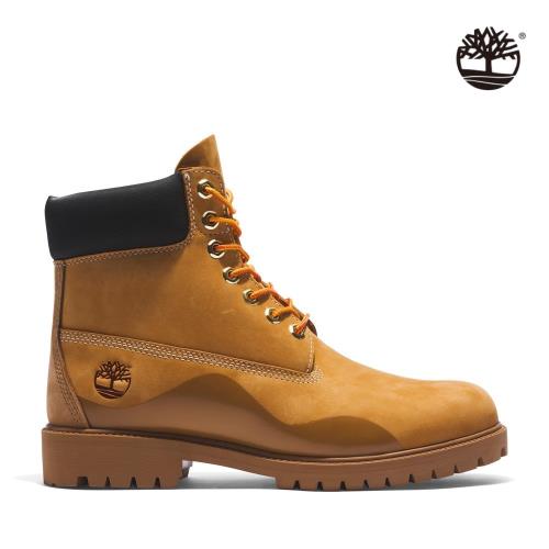 ★零碼出清★Timberland 男款小麥色拼接磨砂革6吋靴A5UUH231