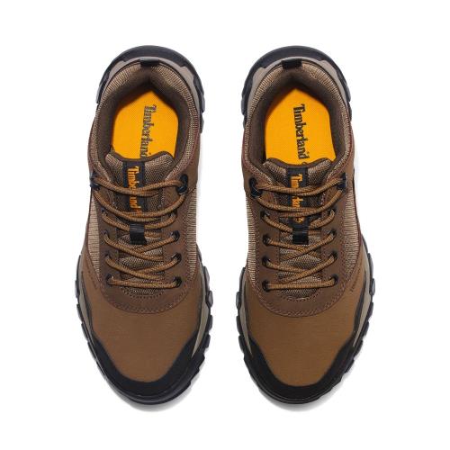 Timberland 男款深棕色拼接皮革休閒鞋A5QFB968|會員獨享好康折扣活動