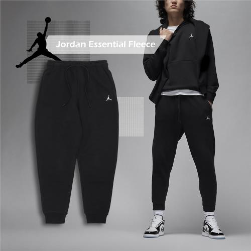 Nike 褲子 Jordan Essential Fleece Pants 男款 黑 長褲 內刷毛 休閒 喬丹 DQ7341-010