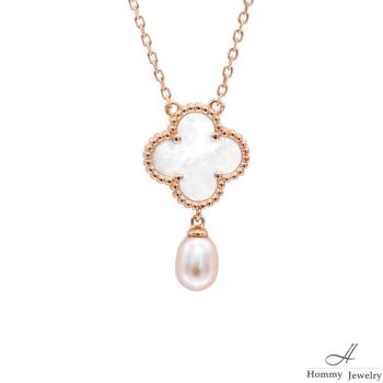 【幸福珠寶】Pure Pearl Bicolore幸運日常珍珠白貝螺項鍊