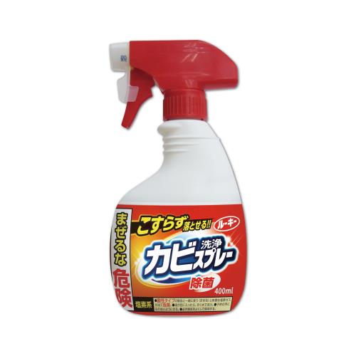 日本第一石鹼 浴廁免刷洗除霉噴霧 去污除垢清潔劑 400mlx1紅瓶