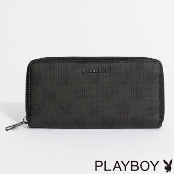 PLAYBOY - ㄇ拉長夾 Legend系列 - 咖啡色