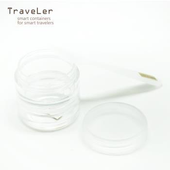 【Traveler】雙層面霜盒10g 1入+刮棒(分裝瓶)