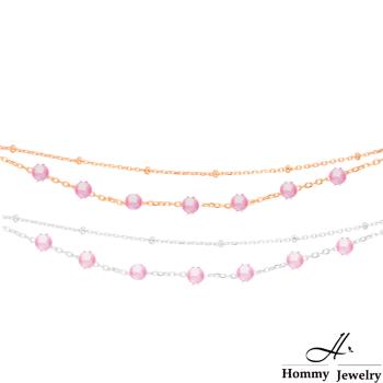 【幸福珠寶】Pure Pearl Pink 古典粉紫全圓珍珠手鍊