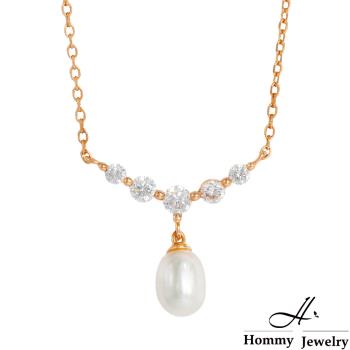 【幸福珠寶】Pure Pearl Rococo 經典V型珍珠垂墜項鍊(珍珠)