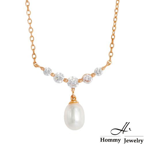 【幸福珠寶】Pure Pearl Rococo 經典V型珍珠垂墜項鍊(珍珠)