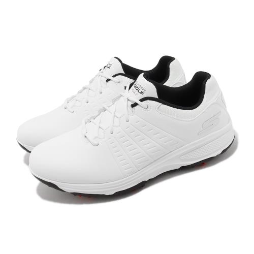 Skechers 高爾夫球鞋 Go Golf Torque 2 男鞋 白 黑 防水 透氣 皮革 回彈 瑜珈鞋墊 214027WBK