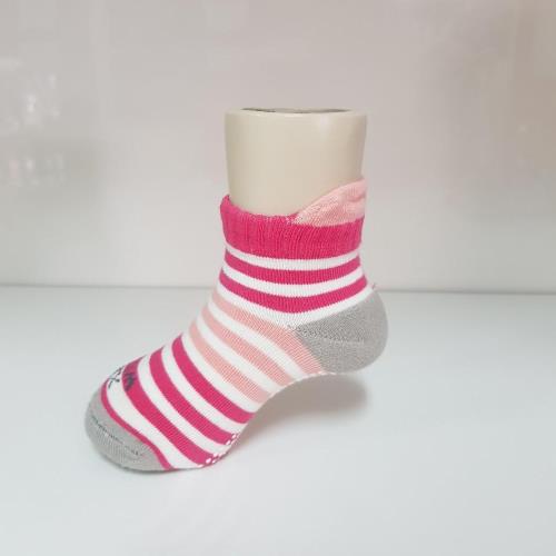 【WIWI】三跟護裸抑菌船型除臭襪(玫桃紅 童XS-L)