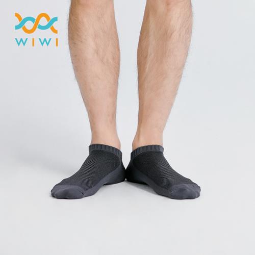【WIWI】MIT發熱抑菌按摩船型襪(銀河灰 男M-L)