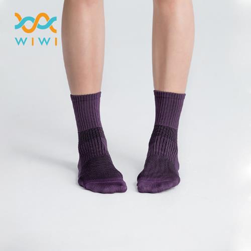 【WIWI】MIT發熱抑菌按摩船型襪(湖水藍 女M-L)