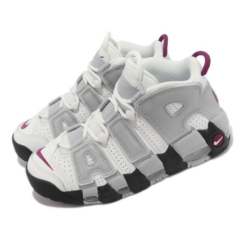 Nike 休閒鞋Wmns Air More Uptempo 白灰酒紅女鞋大AIR Rosewood DV1137