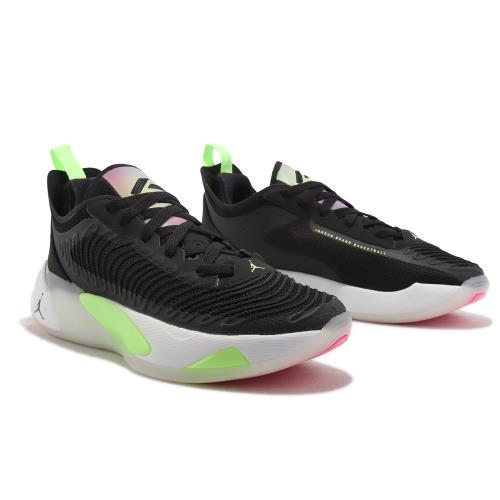 Nike 籃球鞋Jordan Luka 1 GS 大童鞋女鞋黑綠粉Black Lime Glow DQ6513