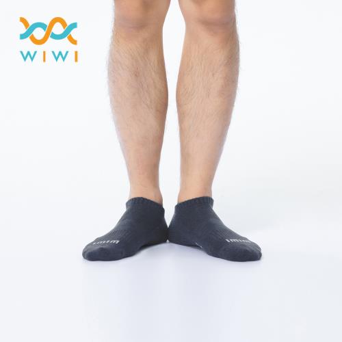 【WIWI】舒適休閒抑菌船型除臭襪(銀河灰 男M-L)