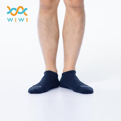 【WIWI】舒適休閒抑菌船型除臭襪(湛海藍 男M-L)