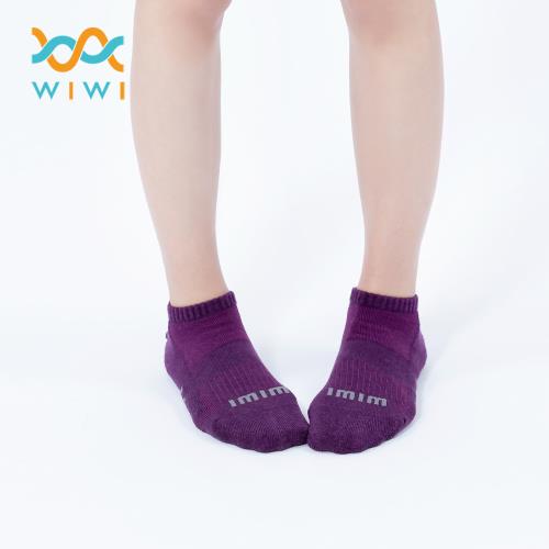 【WIWI】舒適休閒抑菌船型除臭襪(羅蘭紫 女M-L)