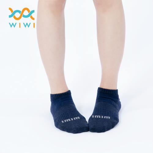 【WIWI】舒適休閒抑菌船型除臭襪(湛海藍 女M-L)