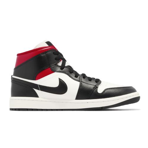 Nike Wmns Air Jordan 1 Mid 黑紅Gym Red 女鞋男鞋AJ1 喬丹BQ6472-061